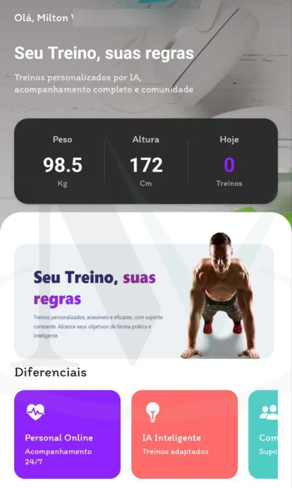 Personal Inteligente: Plataforma Fitness com IA