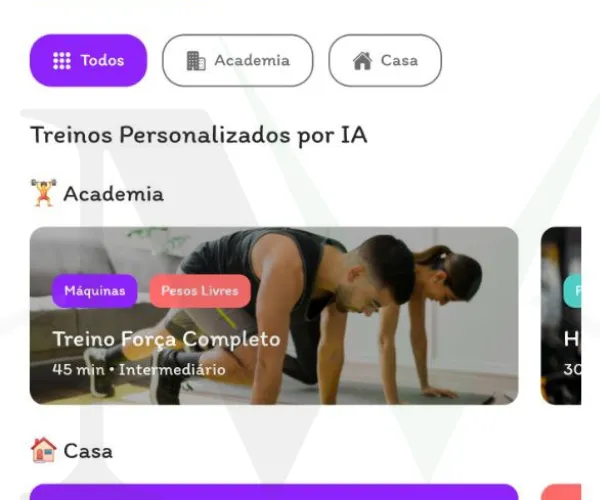 Sistema de Treinos