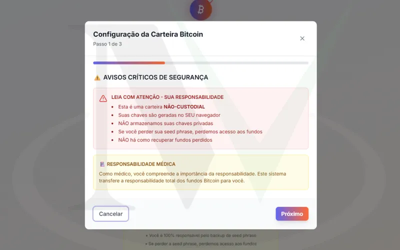 Configuração de Carteira