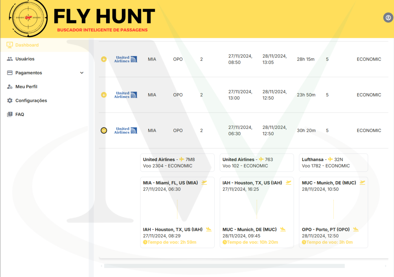 Fly Hunt Milhas - Plataforma de Busca de Voos com Milhas