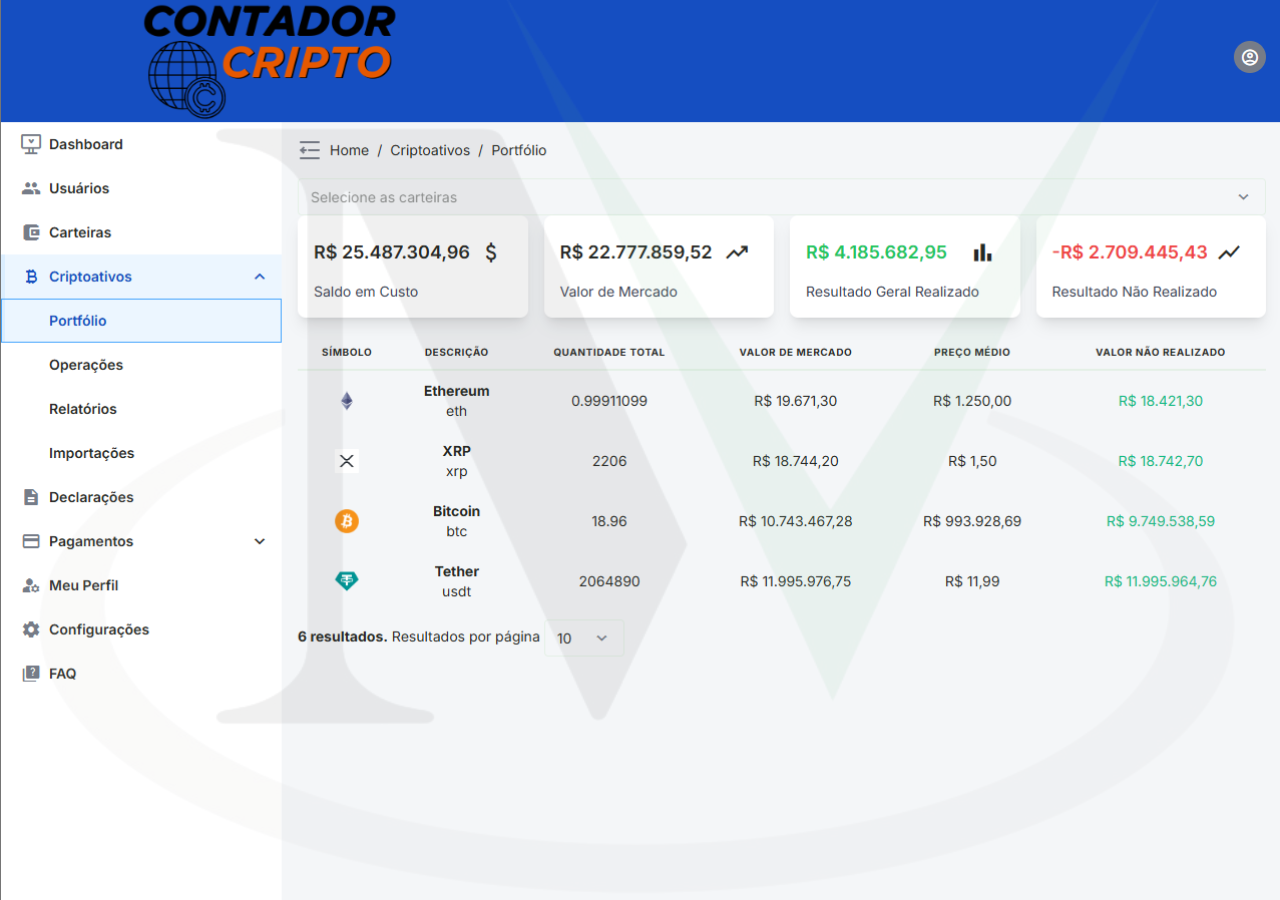 Integração de Exchanges