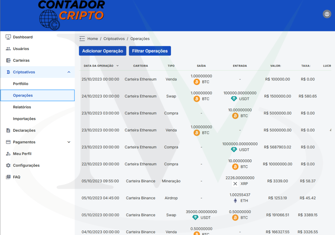 Importação de Dados